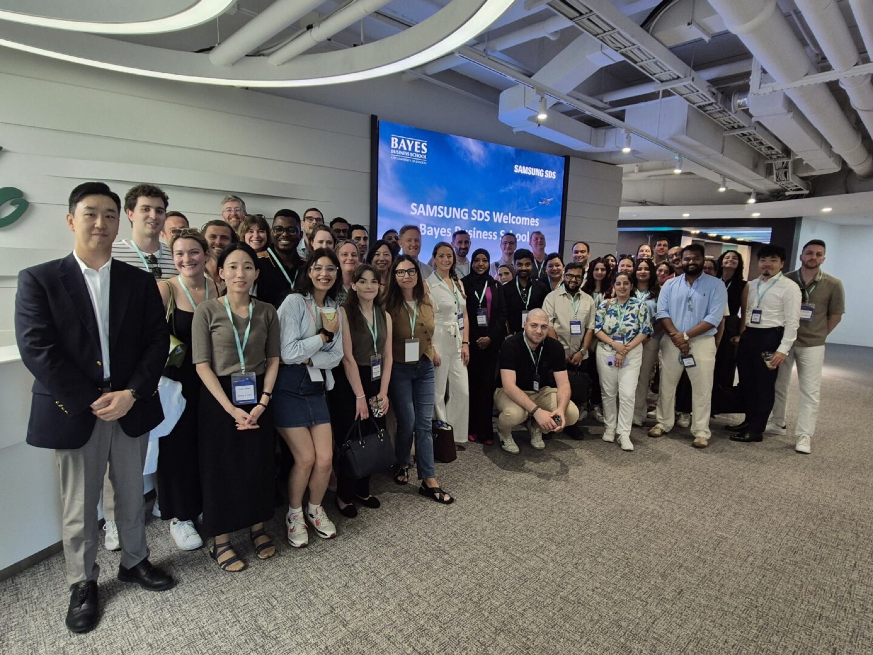 The Bayes Business School MBA delegation during its visit to Korea